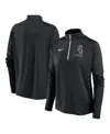 Nike Women's  Black Chicago White Sox Pacer Quarter-zip Top In Black