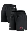 Nike Women's  Black Cincinnati Reds Authentic Collection Team Performance Shorts In Black