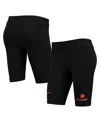 Nike Women's  Black Clemson Tigers Essential Tri-blend Bike Shorts In Black