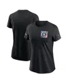 Nike Women's  Black Las Vegas Raiders 2023 Nfl Crucial Catch Sideline Tri-blend T-shirt In Black