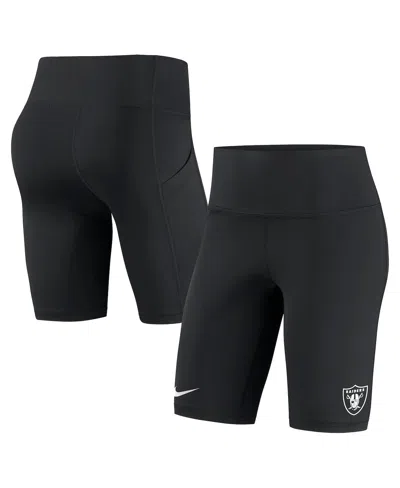 Nike Women's  Black Las Vegas Raiders Biker Shorts