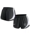 Nike Women's  Black Las Vegas Raiders Performance Tempo Shorts In Black