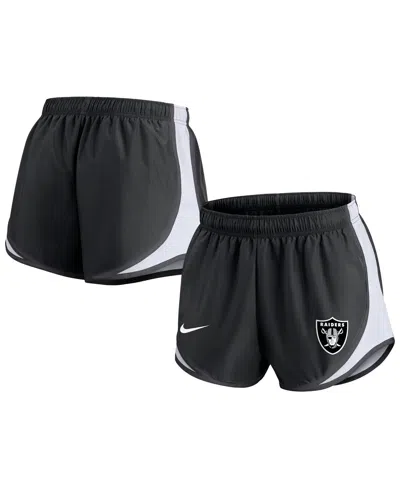 Nike Women's  Black Las Vegas Raiders Performance Tempo Shorts