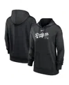 Nike Women's  Black Los Angeles Dodgers Authentic Collection Pregame Performance Pullover Hoodie In Black