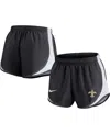 Nike Women's  Black New Orleans Saints Plus Size Tempo Shorts In Black