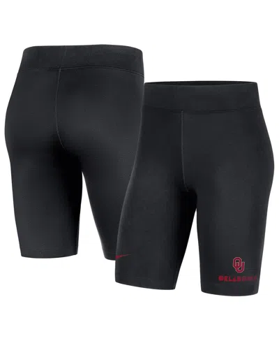 Nike Women's  Black Oklahoma Sooners Essential Tri-blend Bike Shorts