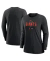 Nike Women's  Black San Francisco Giants Authentic Collection Legend Performance Long Sleeve T-shirt In Black