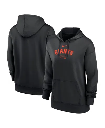 Nike Women's  Black San Francisco Giants Authentic Collection Performance Pullover Hoodie