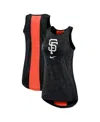Nike Women's  Black San Francisco Giants Right Mix High Neck Tank Top In Black