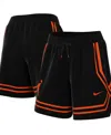Nike Black Wnba Logowoman Team 13 Crossover Performance Shorts In Black