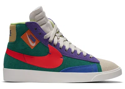Pre-owned Nike Women's  Blazer Mid Rebel Sneakers In Psychic Purple/sail/white In Multi