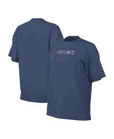 Nike Women's  Blue Uswnt Just Do It T-shirt