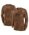 Nike Women's  Brown New Orleans Saints 2023 Salute To Service Long Sleeve T-shirt In Brown