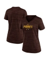 Nike Women's Brown San Diego Padres Authentic Collection Velocity Performance T-shirt In Brown