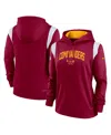 Nike Burgundy Washington Commanders Sideline Stack Performance Pullover Hoodie In Burgundy