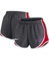 Nike Women's  Charcoal Buffalo Bills Plus Size Logo Performance Tempo Shorts In Charcoal
