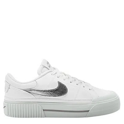 Nike Women's  Court Legacy Lift Sneakers White Platform Shoes Zap1512
