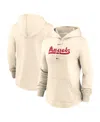 Nike Women's  Cream Los Angeles Angels City Connect Pregame Performance Pullover Hoodie In Cream