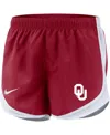 Nike Women's  Crimson Oklahoma Sooners Tempo Performance Shorts In Crimson