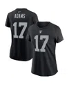 Nike Women's  Davante Adams Black Las Vegas Raiders Player Name & Number T-shirt In Black