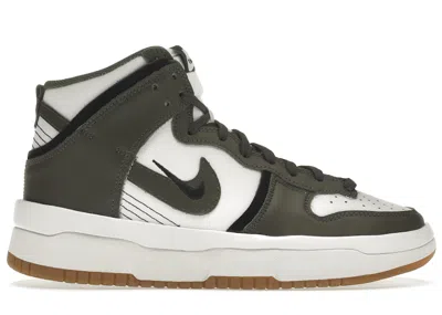 Pre-owned Nike Women's  Dunk High Up Sneakers In Summit White/cargo Khaki/black