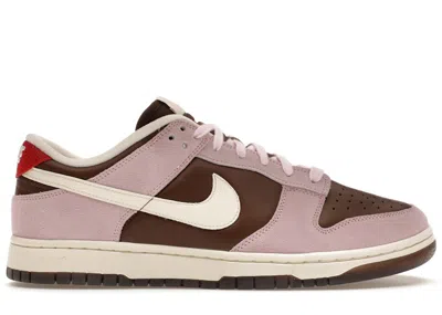 Pre-owned Nike Women's  Dunk Low Neapolitan Sneakers In Cacao Wow/pale Ivory/pink Foam