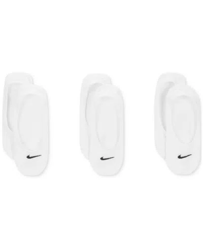 Nike Unisex  Everyday Lightweight Training Footie Socks 3 Pairs In White