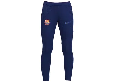 Pre-owned Nike Women's  Fc Barcelona Strike Elite Drifit Pants In Blue