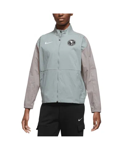 Nike Women's  Gray Club America Team Anthem Raglan Full-zip Jacket
