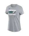 Nike Women's  Gray Philadelphia Eagles 2022 Nfc Champions Trophy Collection T-shirt In Gray
