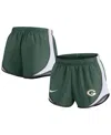 Nike Women's  Green Green Bay Packers Plus Size Tempo Shorts In Green