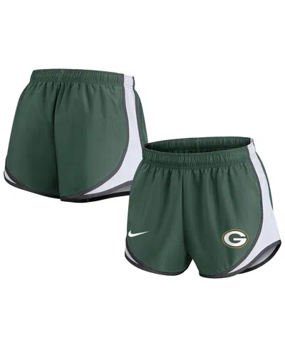 Nike Women's  Green Green Bay Packers Plus Size Tempo Shorts