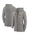 Nike Heather Charcoal Cleveland Browns Gym Vintage Full-zip Hoodie In Heather Charcoal