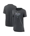 Nike Women's  Heather Charcoal Tampa Bay Rays Authentic Collection Early Work Tri-blend T-shirt In Heather Charcoal