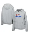 Nike Women's England Fleece Varsity Hoodie In Heather Gray