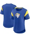 Nike Women's Fashion Prime Logo (nfl Los Angeles Rams) T-shirt In Heather Royal