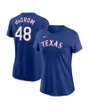 Nike Women's  Jacob Degrom Royal Texas Rangers 2023 Name And Number T-shirt In Royal