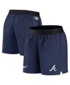 Nike Women's  Navy Atlanta Braves Authentic Collection Team Performance Shorts In Navy
