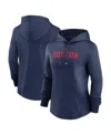 Nike Women's  Navy Boston Red Sox Authentic Collection Pregame Performance Pullover Hoodie In Navy