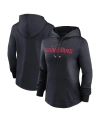 Nike Women's  Navy Cleveland Guardians Authentic Collection Pregame Performance Pullover Hoodie In Navy