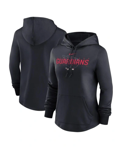 Nike Women's  Navy Cleveland Guardians Authentic Collection Pregame Performance Pullover Hoodie