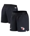 Nike Women's  Navy Cleveland Guardians Authentic Collection Team Performance Shorts In Navy