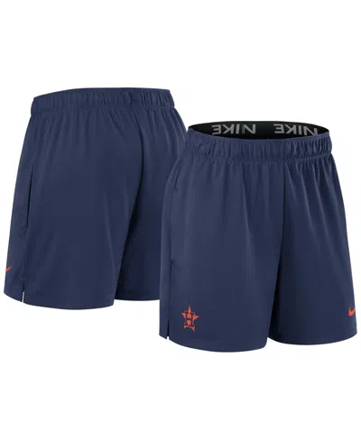 Nike Women's  Navy Houston Astros Authentic Collection Knit Shorts