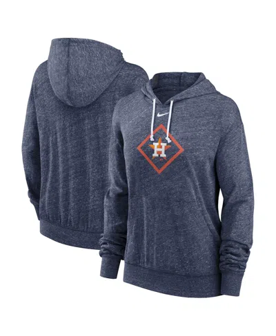 Nike Women's  Navy Houston Astros Diamond Icon Gym Vintage-like Pullover Hoodie