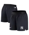 Nike Women's  Navy New York Yankees Authentic Collection Team Performance Shorts In Navy