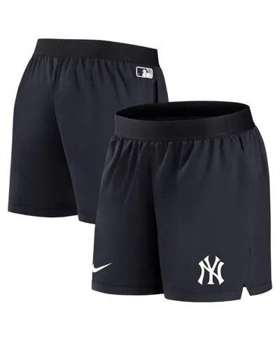 Nike Women's  Navy New York Yankees Authentic Collection Team Performance Shorts