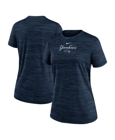 Nike Women's  Navy New York Yankees Authentic Collection Velocity Performance T-shirt