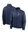 Nike Women's  Navy San Diego Padres Rewind Splice Half-zip Sweatshirt In Navy