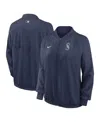 Nike Women's  Navy Seattle Mariners Authentic Collection Team Raglan Performance Full-zip Jacket In Navy