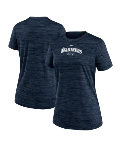 Nike Women's  Navy Seattle Mariners Authentic Collection Velocity Performance T-shirt